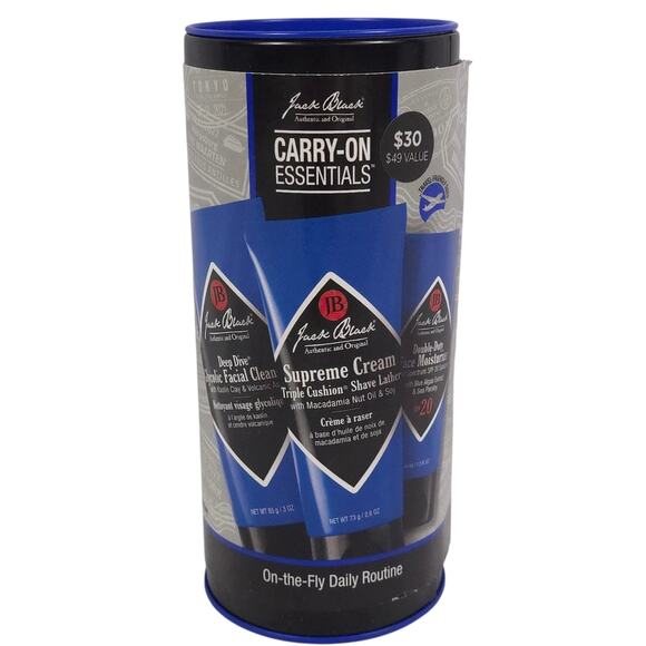 Jack Black Carry On Essentials On The Fly Daily Routine Cleanser Moisturizer - Picture 3 of 6